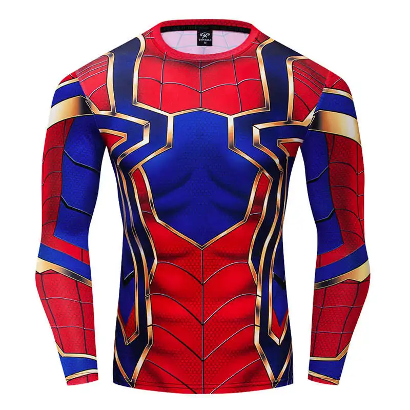 Мужские Утягивающие шорты Мстители Бесконечность войны танос Капитан Америка Железный человек 3D футболка брендовая одежда футболка для фитнеса - Цвет: CT071