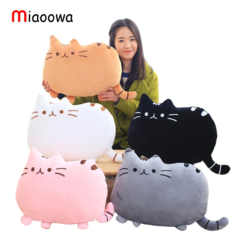 

40*30cm Cute Plush toy Stuffed Animal Doll Anime Toy Pusheen Cat for Girl Kids Soft Kawaii Cartoon Cushion Birthday Gift