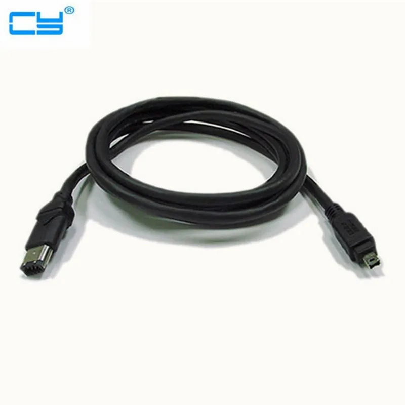 

4 PIN / 6PIN FireWire 400 - FireWire 400 6-4 ilink Cable IEEE 1394 1.8m Black