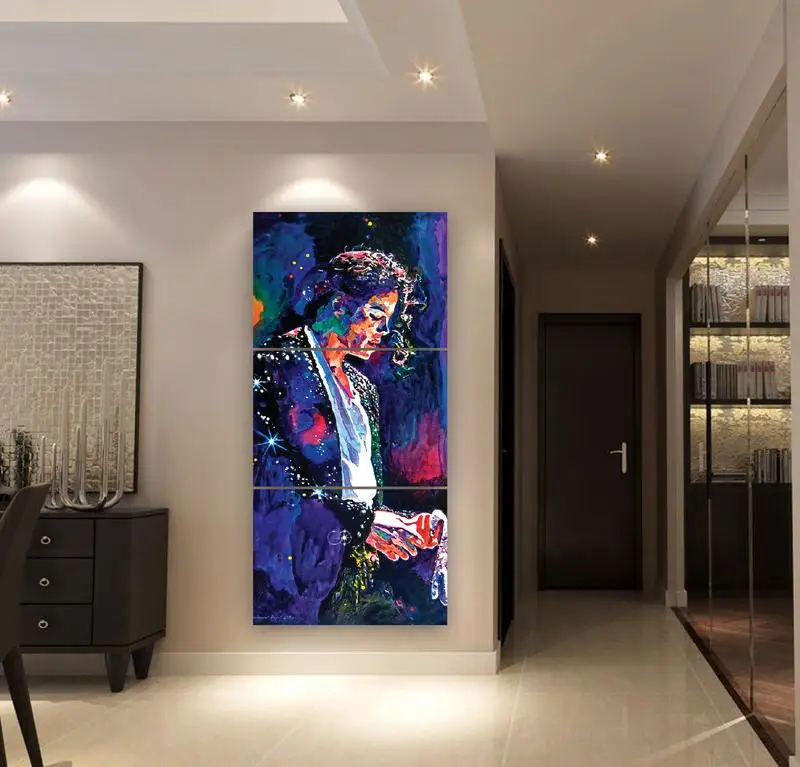 Modern-Home-Wall-Art-Decorative-Framework-Abstract-Canvas-Poster-HD-Printed-3-Piece-Michael-Jackson-Painting