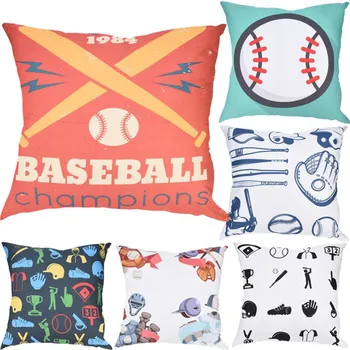 

pillowcases decorative pillows for sofa in cushion cover Baseball Print Polyester Car Pillow Case Home Decor#0121y10