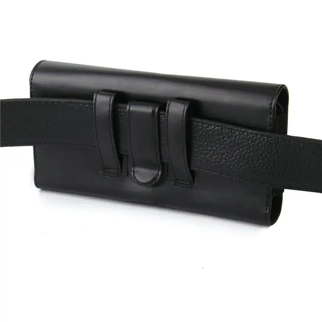 Черный Флип PU кожаный кошелек для большинства телефонов хип ремень клип крышка бизнес двойной чехол Кредитная карта сумка Универсальный чехол для телефона