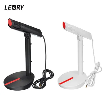 

LEORY Rotatable Desktop Condenser Microphone Adjust Switch Noise Cancelling Wired Microphone 3.5mm Stereo Mic For PC Laptop