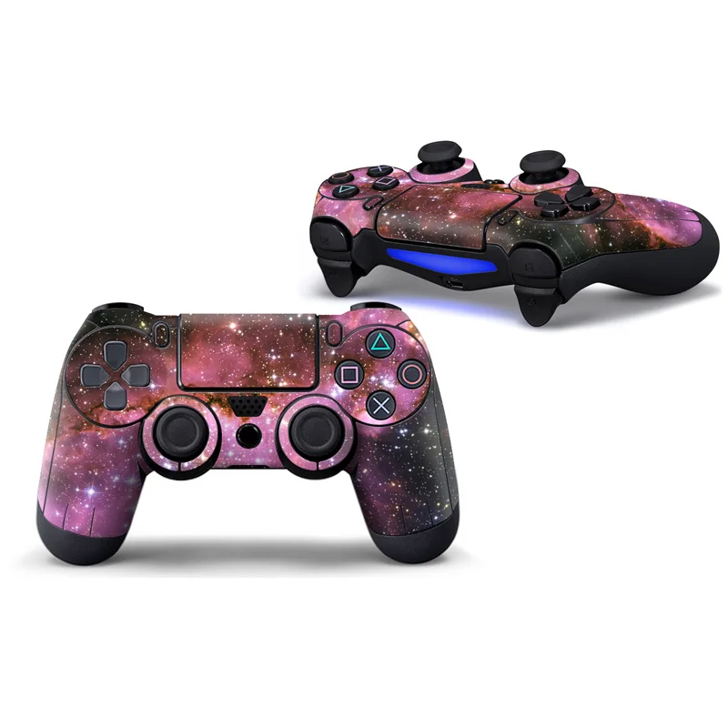 

free drop shipping 2 pieces for pink starry sky popular style sticker for PS4 controller full cover #TN-P4C-0228
