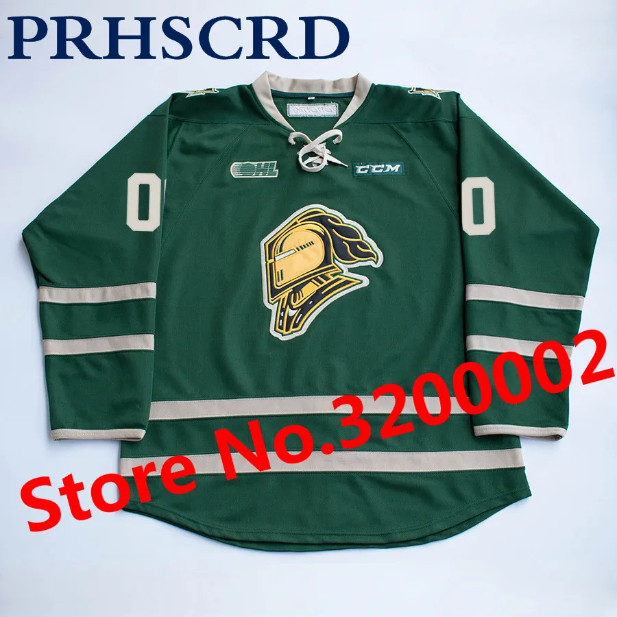 

London Knights 6 Riley Coome Stitched Hockey Jersey