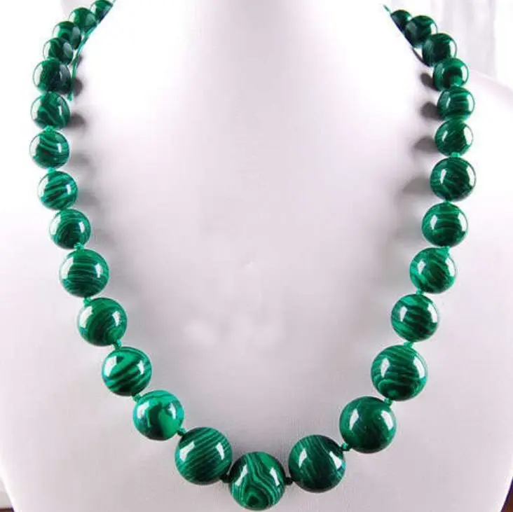 

6-14mm Gorgouese Malachite Necklace 18