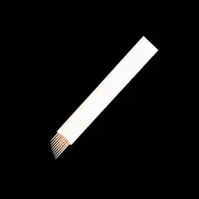 100 шт. 0,25 мм 9 контакты иглы татуировки Microblading лезвия татуаж Microblading иглы для бровей Руководство Ручка