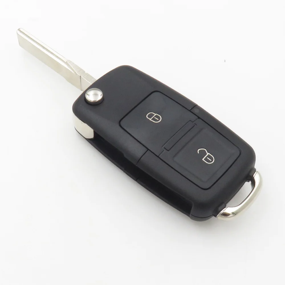 Чехол для ключей Cocolockey с откидной крышкой для VW Passat Golf Beetle GTI Rabbit 2 кнопки без логотипа