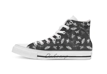 

Entomologist Nightmares Novelty Design breathable casual High Top lace-up Canvas shoes sneakers