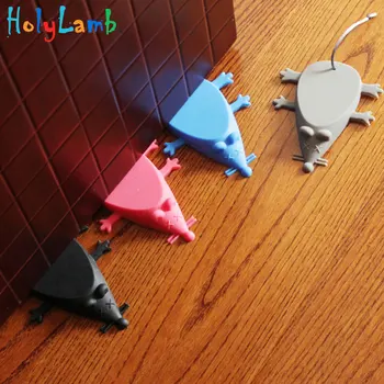 New Baby Safety Cute Cartoon Mouse Silicone Door Stopper Door Stop Guards Safe Protector Anti-pinch Hand Child Safety Security baby finger protector silicone stop door stopper lock pinch guard kids safety kids protector