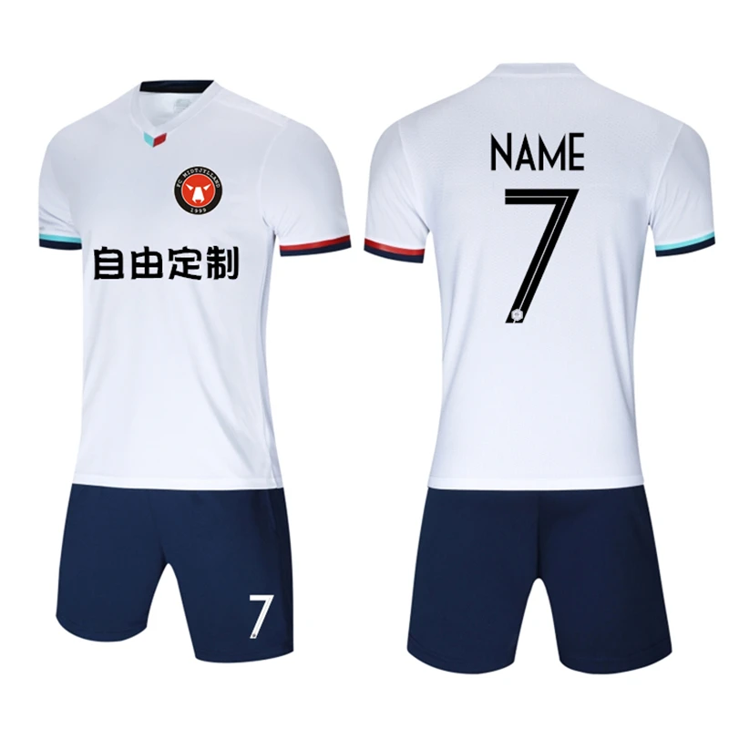 Kids Men Soccer Jersey Sets 2019 Football Jerseys Suits Blank Soccer Sport Kits Uniform Adult Soccer Tracksuits Sportswear Print