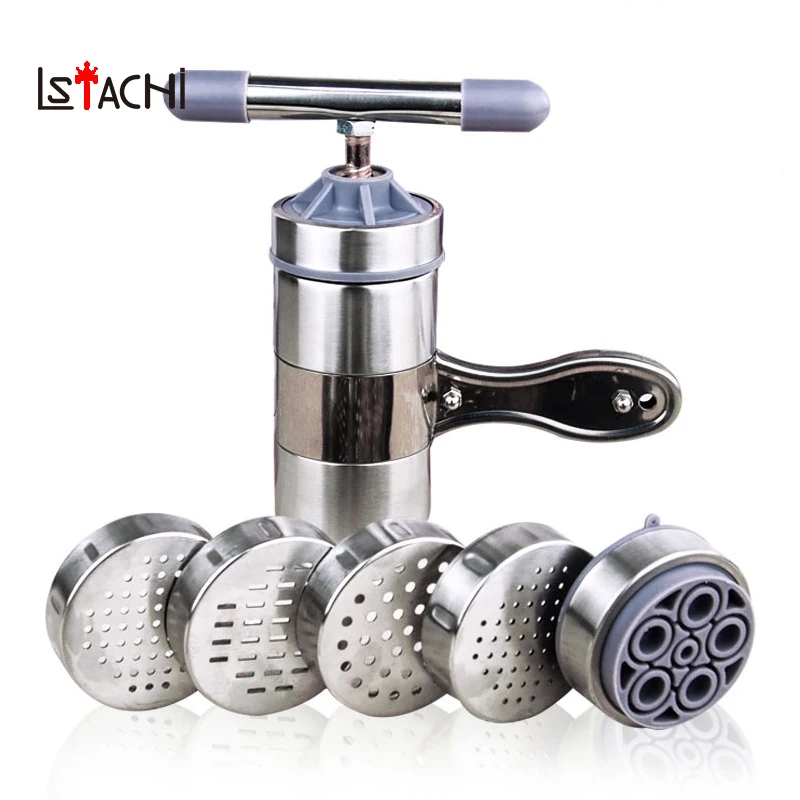 

LSTACHi 5 Mode Stainless Steel Pasta Noodle Maker Machine Handmade Press Spaghetti Machine Para Hacer Noodles Fruit Press