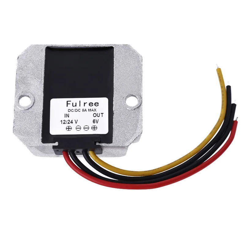

VODOOL DC to DC Step Down Converter 12V/24V to 6V 5A DC Power Converter Regulator Module Adapter Car Power Converter