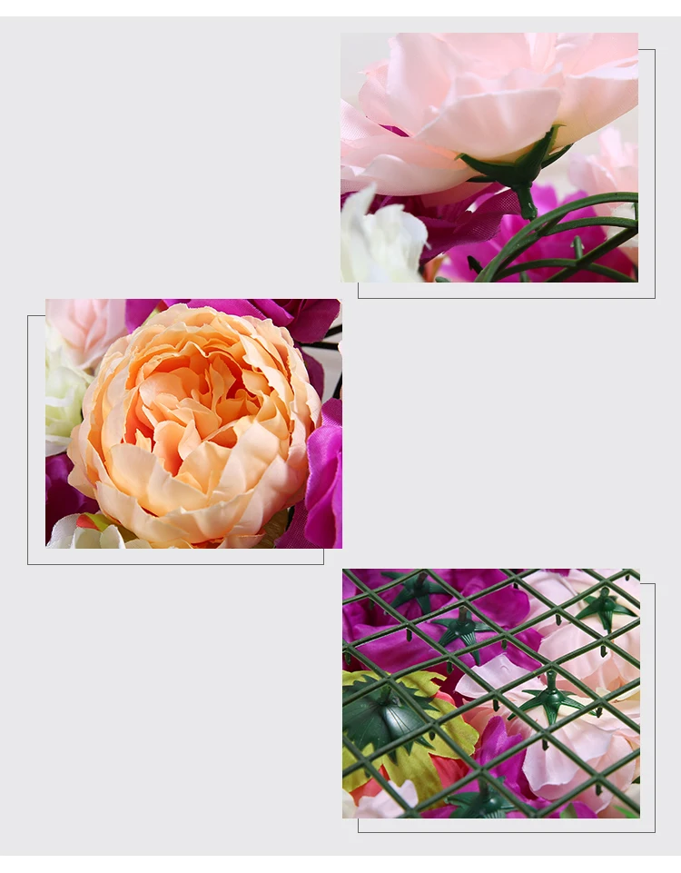 Erxiaobao имитация искусственная розовая Цветочная стена фон Свадебные поддельные цветы вечерние банкетные домашние растение для украшения стен