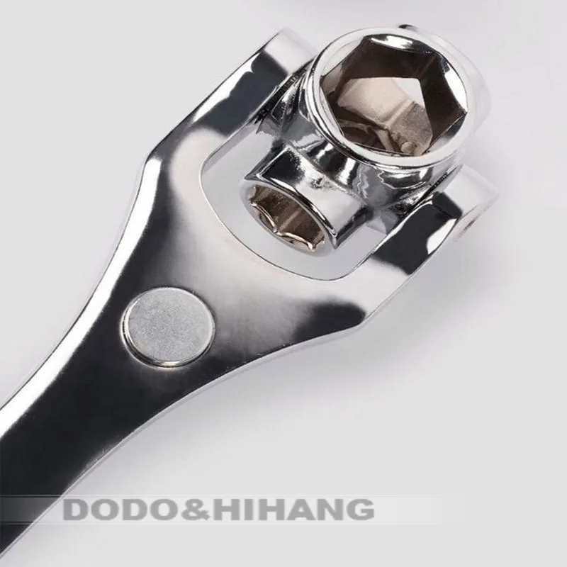 8 in1 univsersal head wrench a set of keys hexagons set socket flexible spanner wrench chrome vanadium hand tool (4) 
