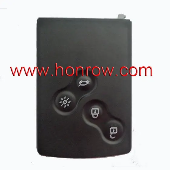 

Free Shipping For Rena 4 button Remote key used for after 2009 year car without key blade 7947 chip