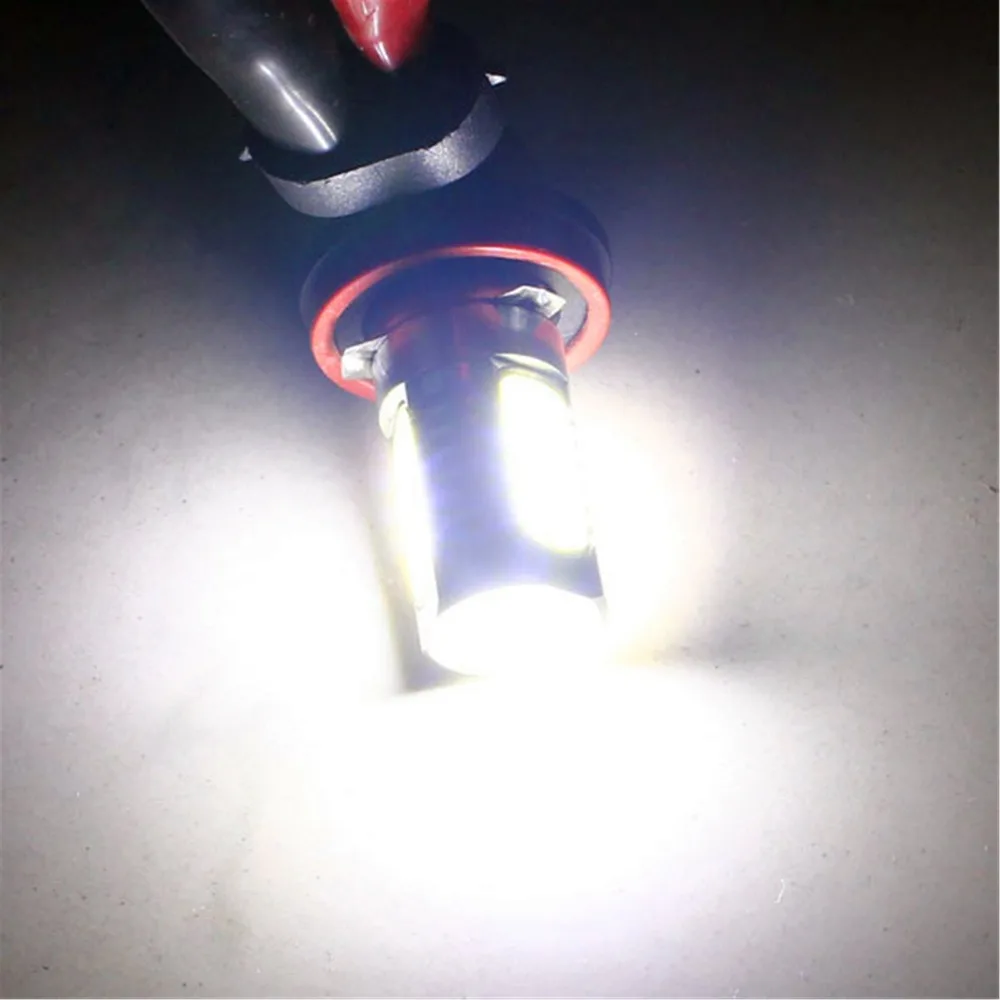 Rockeybright 2 шт. cob h11 h8 Светодиодные Противотуманные фары для гольфа 7 Opel Astra H дневные