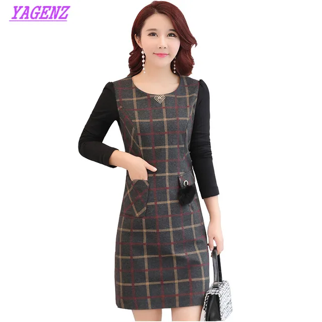 women woolen dress