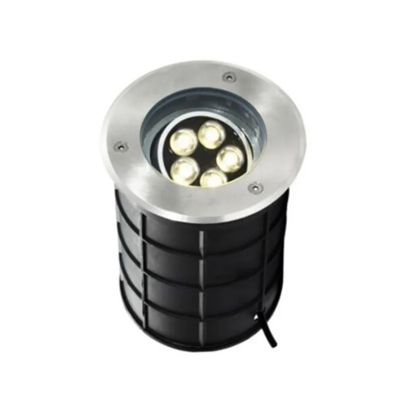 YRANK 10W 5x2W LED подземный свет Buriend Inground Наружное освещение AC85 265V DC12V IP68 прожектор