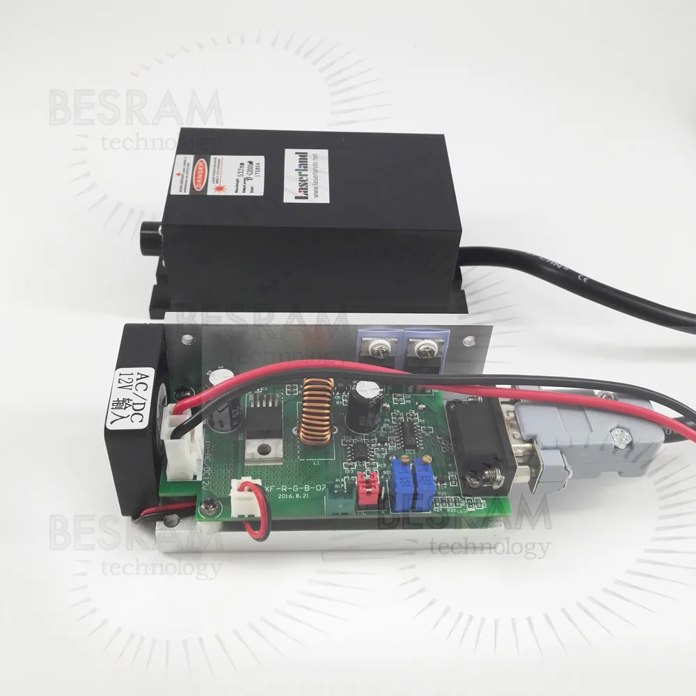 2 Вт 520nm зеленый лазерный диод модуль ttl/аналогового Освещение сцены|stage light|green laser