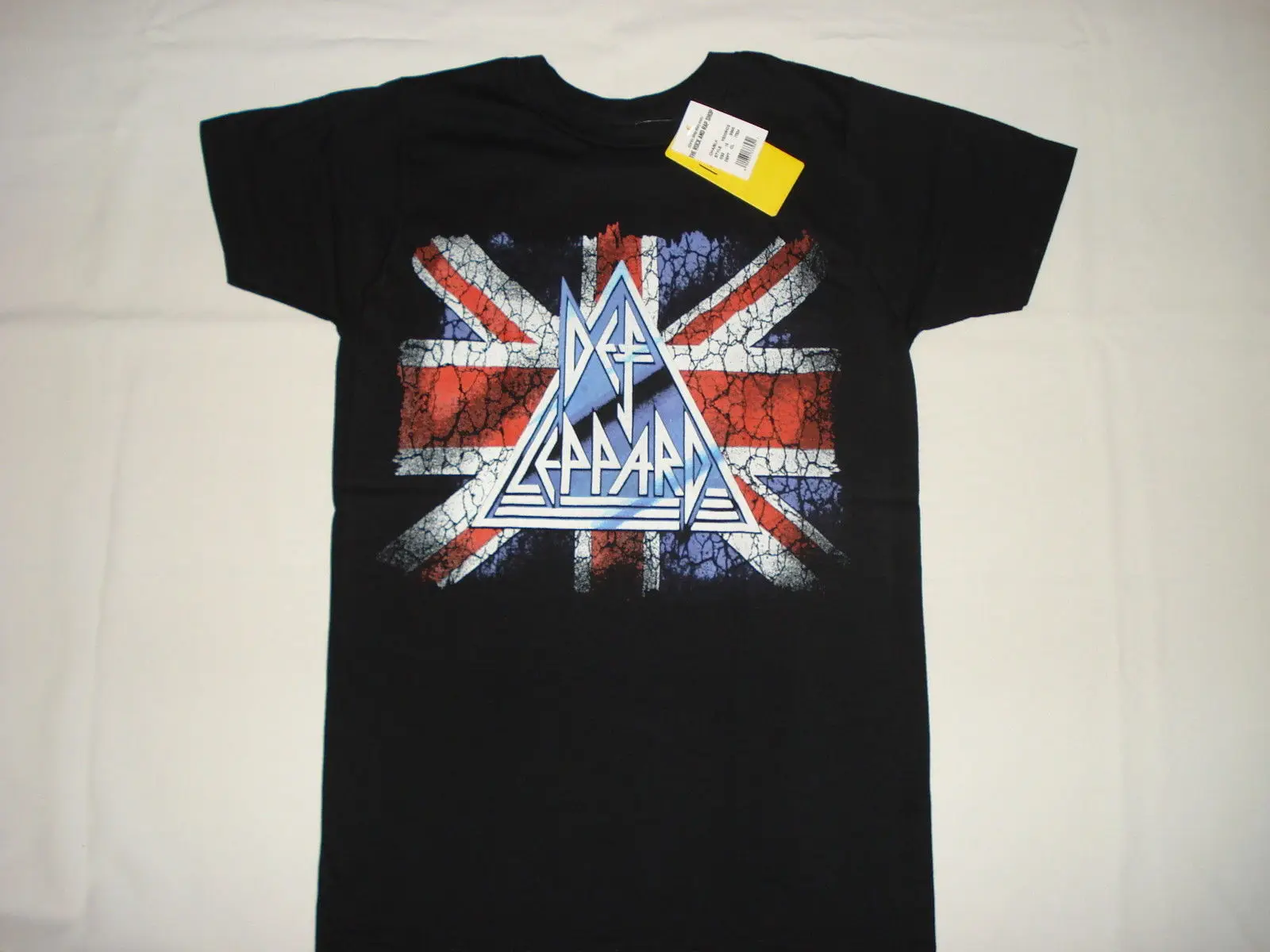 DEF LEPPARD UK FLAG NEW T SHIRT S M L XL 2XL METAL ROCK BAND JOE ELLIOT RICK SAV Short Sleeve