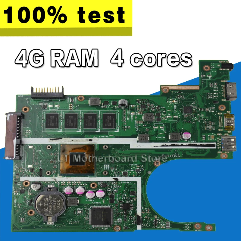 X200MA Motherboard REV2.1 For ASUS F200M X200M X200MA Laptop motherboard Mainboard 4GB RAM 4