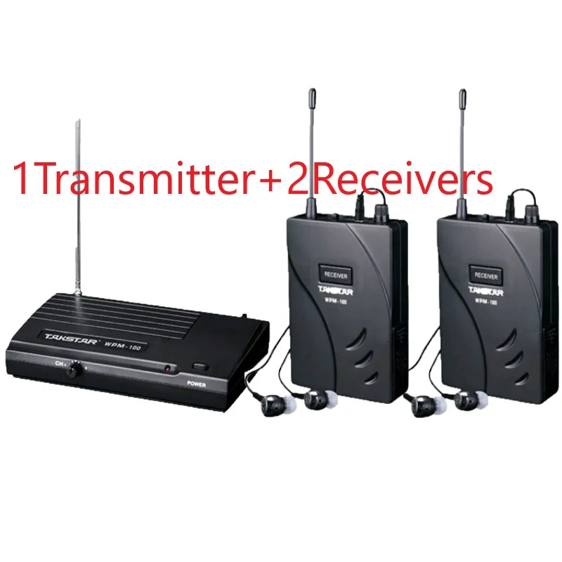 Новая версия Takstar WPM 100 UHF сценическая Беспроводная система монитора WPM100 наушники