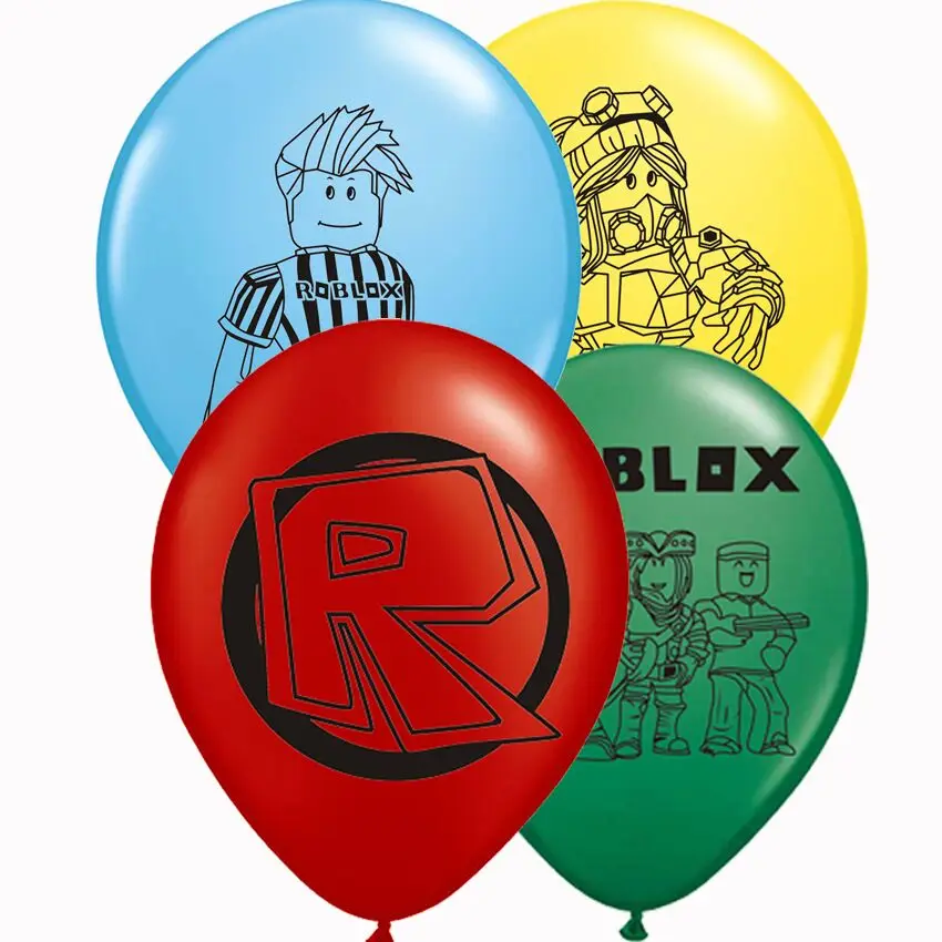 10pcs Roblox Latex Balloons Round Cartoon Game Model Toy - name of roblox girl