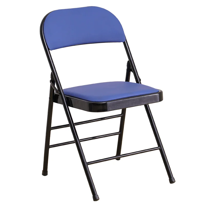 10%Home dining chair stool folding back chair portable office conference chair computer seat training chair