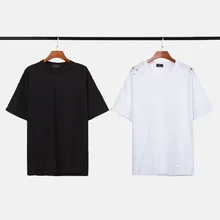 QoolXCWear Men's New Summer T Shirt Ripped Hole T-shirts Men Hip hop Casual Tees Men's O-Neck Hipster Shirt Size Streetwear plus size ripped braid t shirt