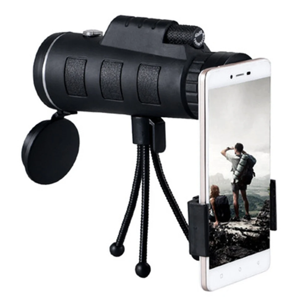Tendway Phone Camera Lens Telescope for Moblie Zoom Lens for Smartphone Macro Lens for iPhone with Compass Phone Clip Tripod (2)