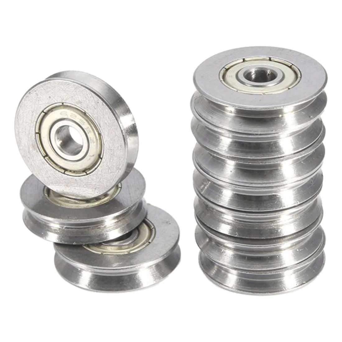 

10PCS V625ZZ V Groove Vgroove Metal Sealed Ball Bearings 5X22X5mm Deep 1.5mm