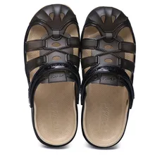 Г., сандалии мужские пляжные сандалии обувь с перфорацией повседневные воздухопроницаемые тапочки обувь без застежки на плоской подошве sapato masculino calzado S