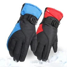 Корейская версия уличных зимних холодных водонепроницаемых перчаток для верховой езды, чтобы сохранить тепло хлопковые мужские лыжные перчатки
