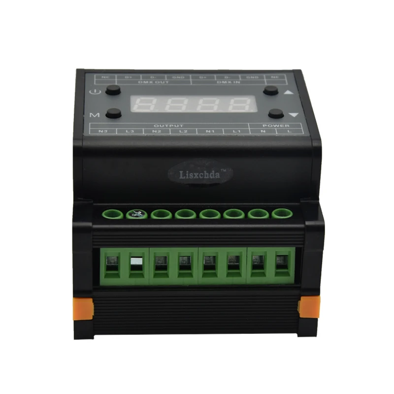 Новые светодиодные симистор DMX диммер контроллер AC 90 240V Высокая Напряжение 1A 3