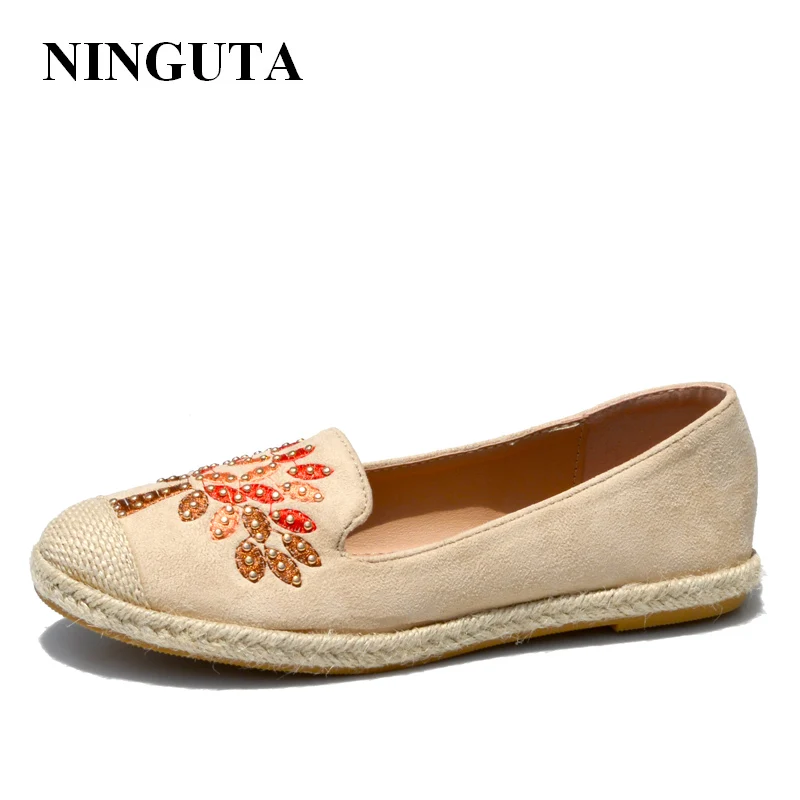 NINGUTA повседневная обувь на плоской подошве женская Осенняя женщина|flat women shoes|flat