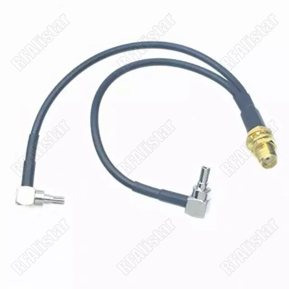 10 Pieces SMA Female Jack to Y Type 2 x CRC9 Male Plug Right Angle Splitter Combiner Pigtail Cable RG174 15cm/20cm/30cm/50cm/1M |