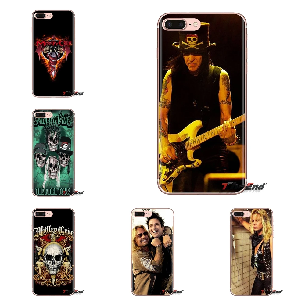 

Transparent Soft Cases Covers For iPod Touch Apple iPhone 4 4S 5 5S SE 5C 6 6S 7 8 X XR XS Plus MAX Motley Crue nikki sixx art