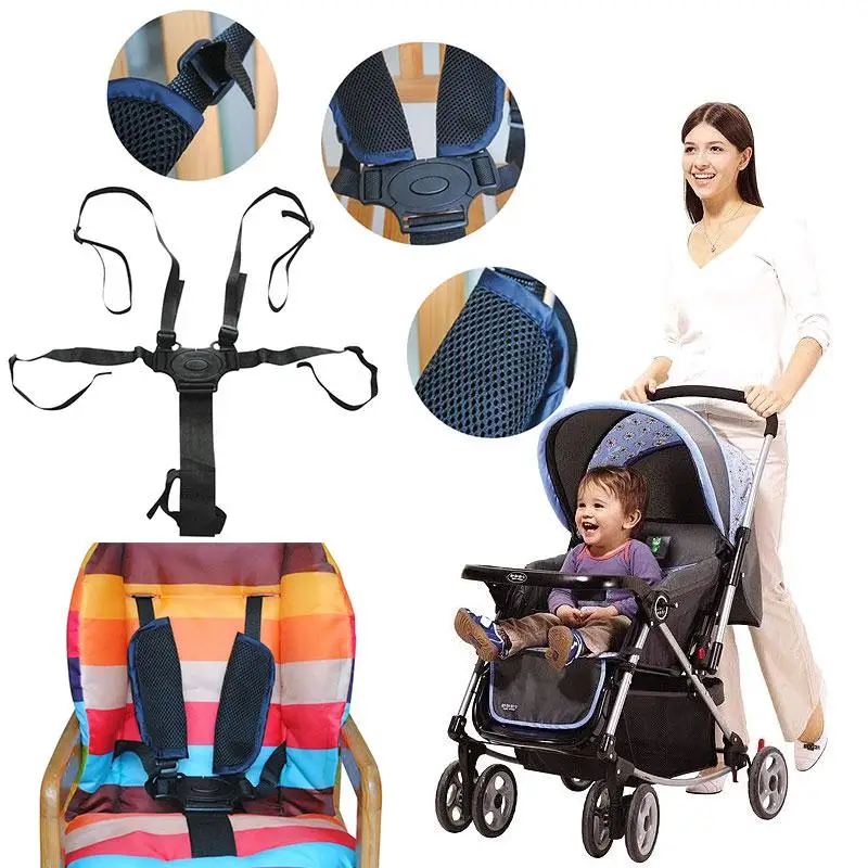 Baby 5 Punkt Harness Sicherheitsgurt Sicherheitsgurte für Kinderwagen Hochstuhl