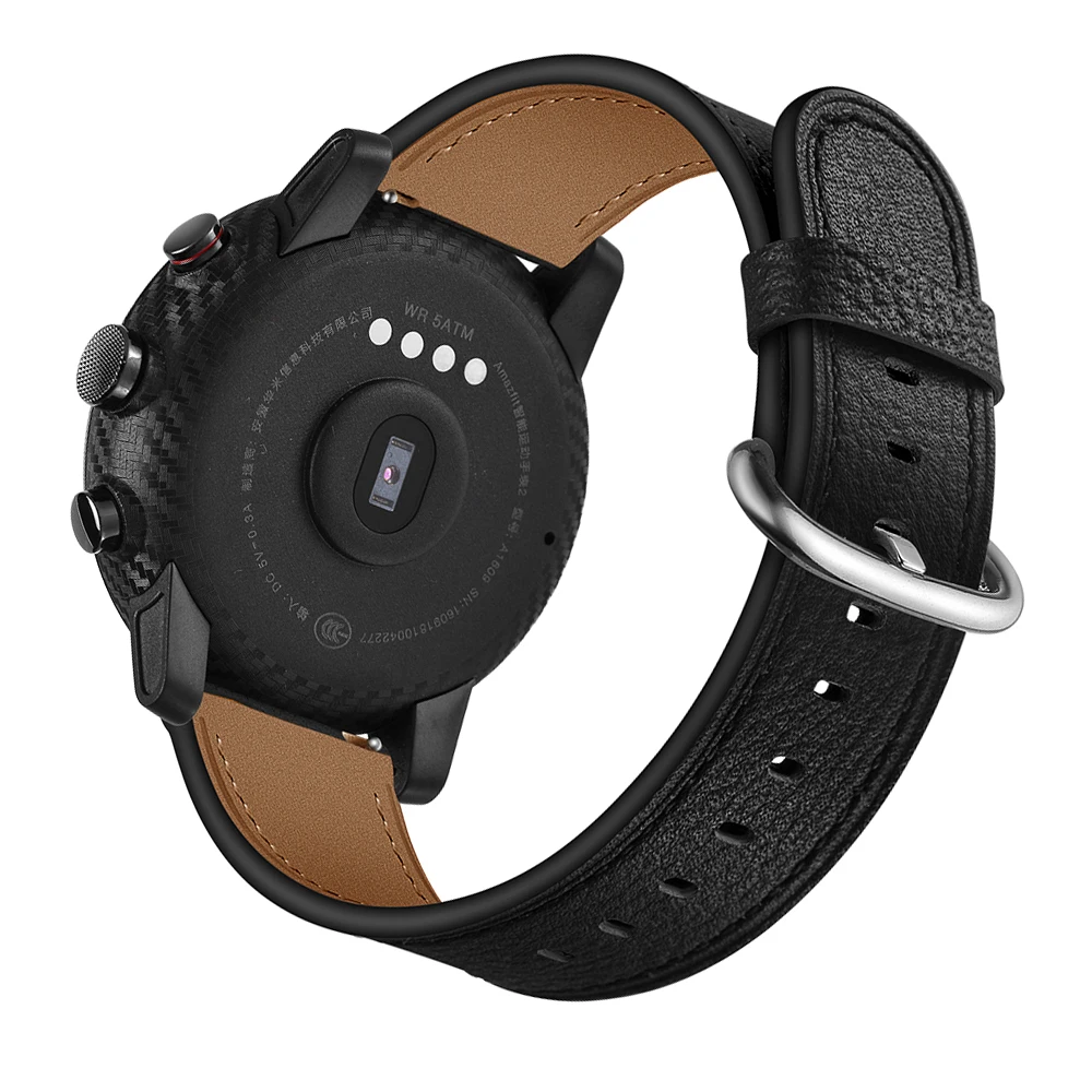 YHNUJM кожаный сменный ремешок + силиконовый чехол для Xiaomi Huami Amazfit 2 Stratos Pace Смарт