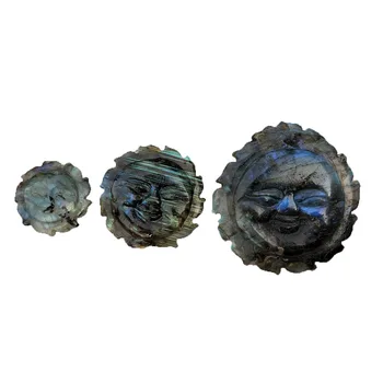 

Natural Crystal Carving Labradorite A Smile Of The Sun Totem Statue Stone Crystal Mineral Sculpture Home Decor Gift