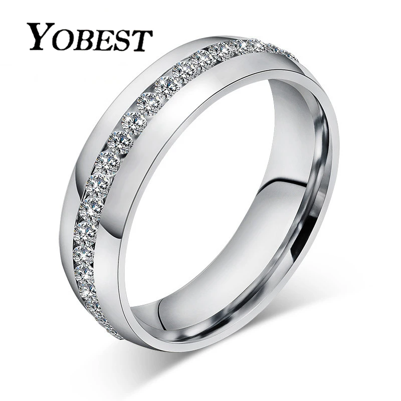 YOBEST 2018 новые модные кольца с кристаллами для женщин золотого цвета из