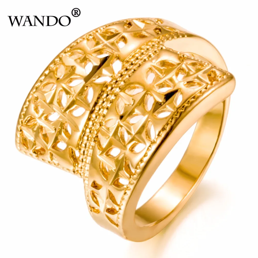 WANDO Ethiopia wedding ring gold high end new ring for Arabia / Africa