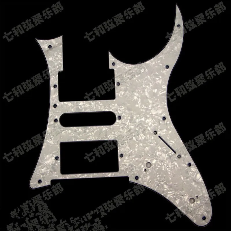 White-Pearl-Electric-Guitar-Pickguard-Scratch-Plate-For-Guitar-with-Screws-10-hole