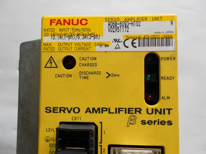 FANUC servo drive amplifier a06b-6093-h102 a06b-6093-h101 BETA SERIES SVU-12 12 AMP FANUC servo drive amplifier a06b-6093-h102 a06b-6093-h101 BETA SERIES SVU-12 12 AMP