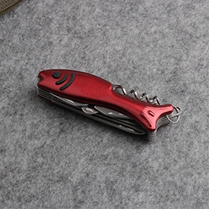 Складной швейцарский карманный многофункциональный нож армейский Suvival Открытый Кемпинг из нержавеющей стали карманные охотничьи ножи CHSW058Y - Цвет: red