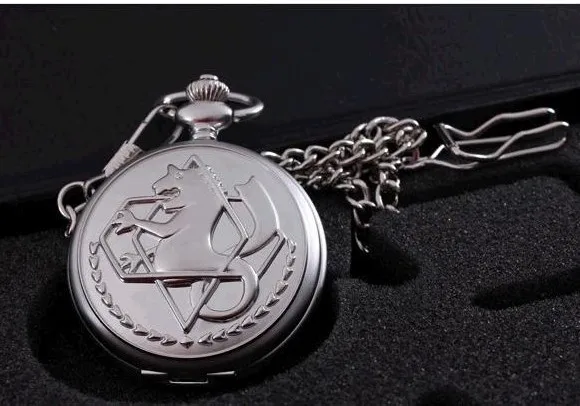 

Hot Selling Full Metal Alchemist Pocket Watch Vintage Steampunk Necklace Pendant Quartz Clock Gifts for Men Women Children Gift