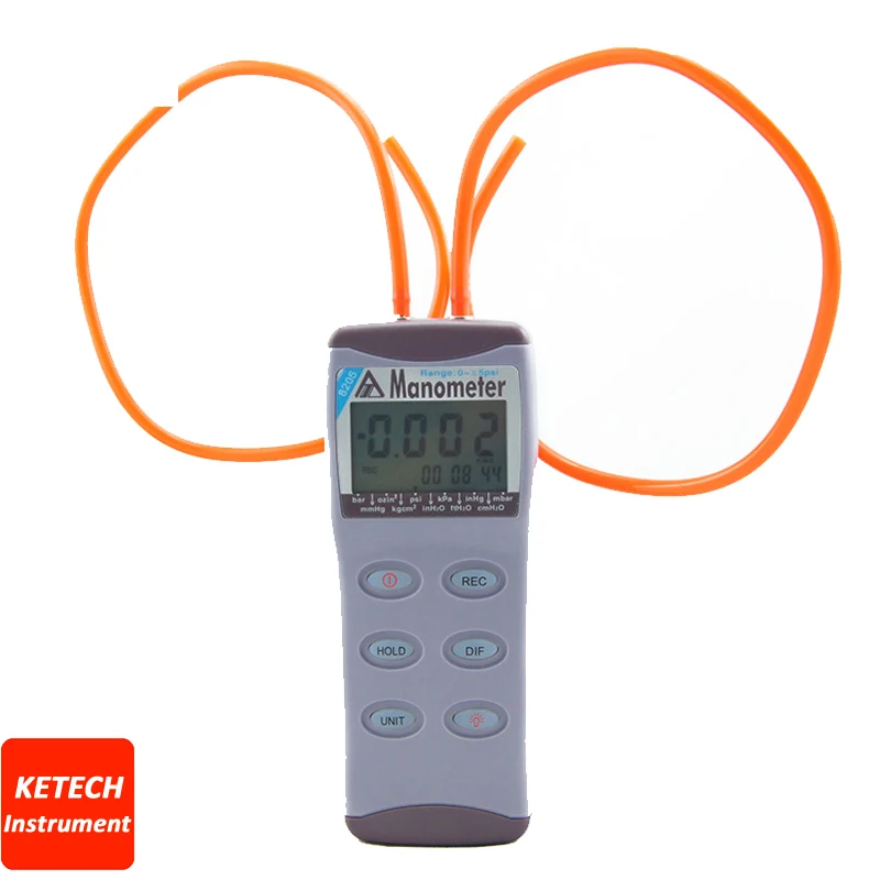 AZ8205 5psi Gas Manometer Pressure Meter RS232 Signal outputmanometer