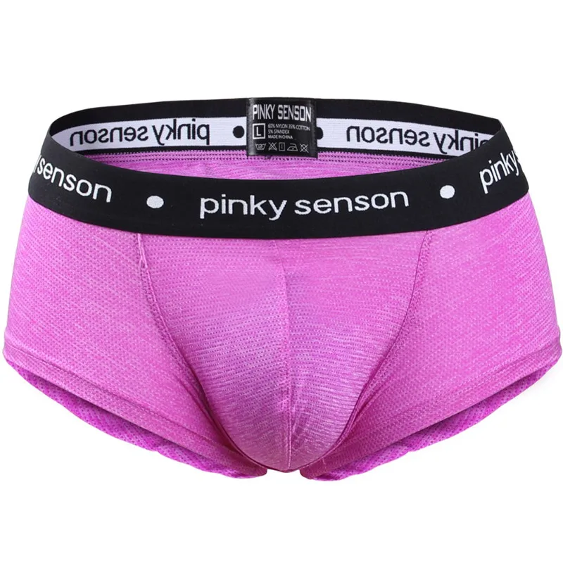 PINKY SENSON Новая модная мужская одежда Bielizna Homme Bokserki сексуальное мужское нижнее белье мужские маленькие боксеры PS15 - Цвет: Фиолетовый