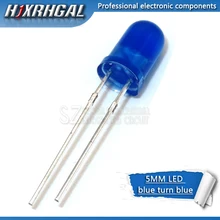 100 шт синий светильник-излучающие диоды синий поворот синий 5 мм led и hjxrhgal
